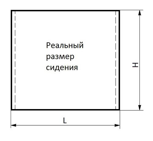 Сиденье мягкое , индивидуальный пошив по размеру заказчика (арт. VCRI-15)